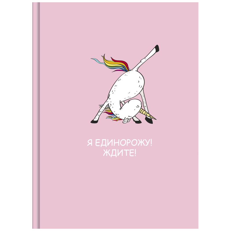 Блокнот для зарисовок А6, 80л, BG Я единорожу (100 г/кв м, с градиентом, 7Бц) 12шт