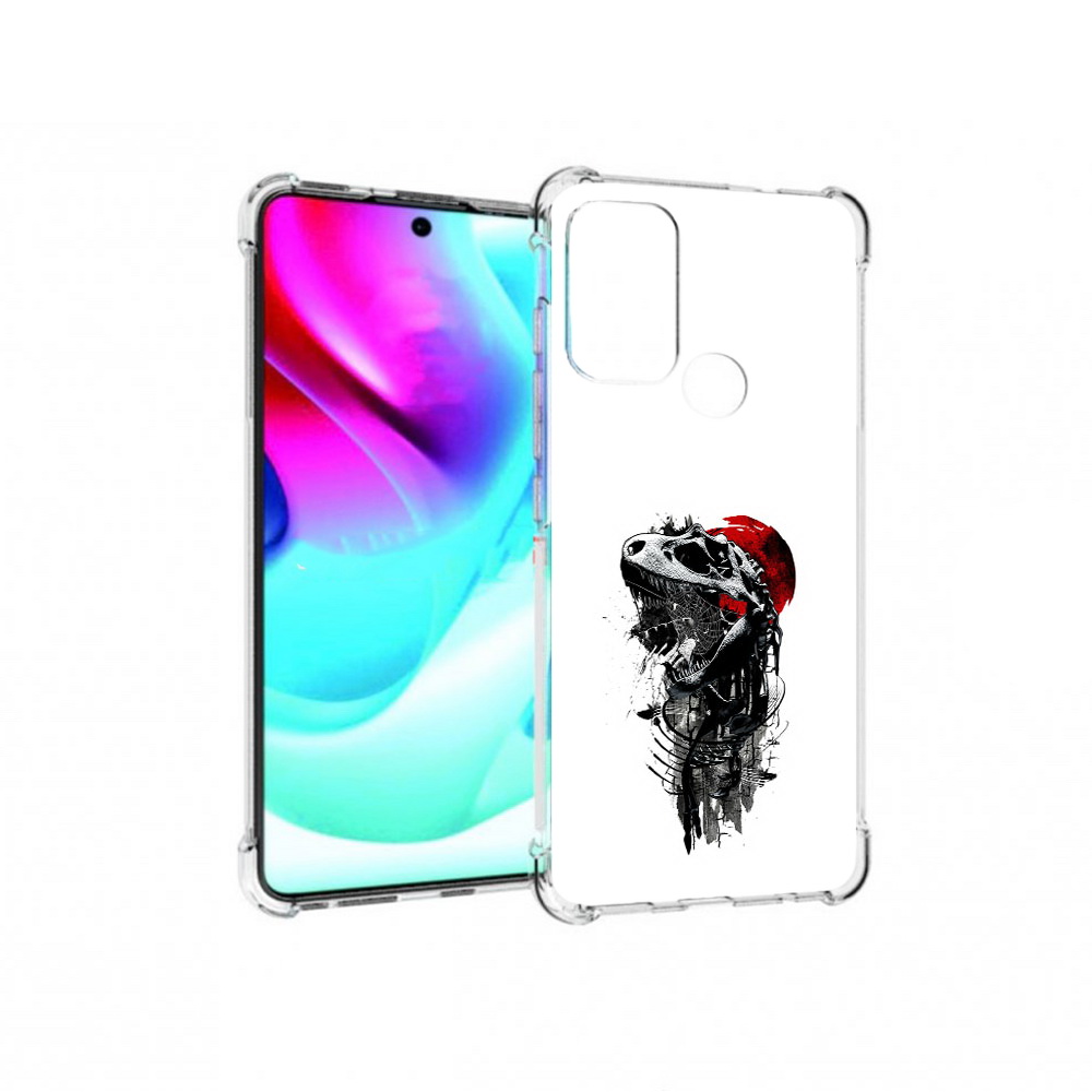 

Чехол MyPads Tocco для Motorola Moto G60S вымерший динозавр (PT227079.361.284), Прозрачный, Tocco