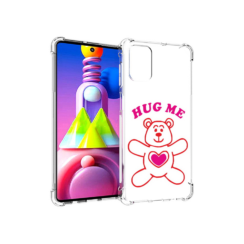 

Чехол MyPads Tocco для Samsung Galaxy M51 14 февраля обними меня (PT156838.490.4), Прозрачный, Tocco