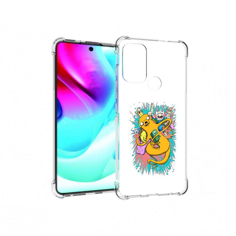 

Чехол MyPads Tocco для Motorola Moto G60S время приключений рисунок (PT227079.361.276), Прозрачный, Tocco