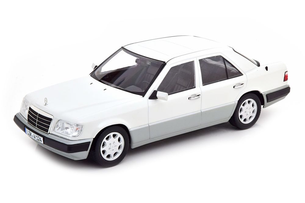 Модель коллекционная I-SCALE Mercedes W124 e-class 1989 white / мерседес 124 е-класс белый