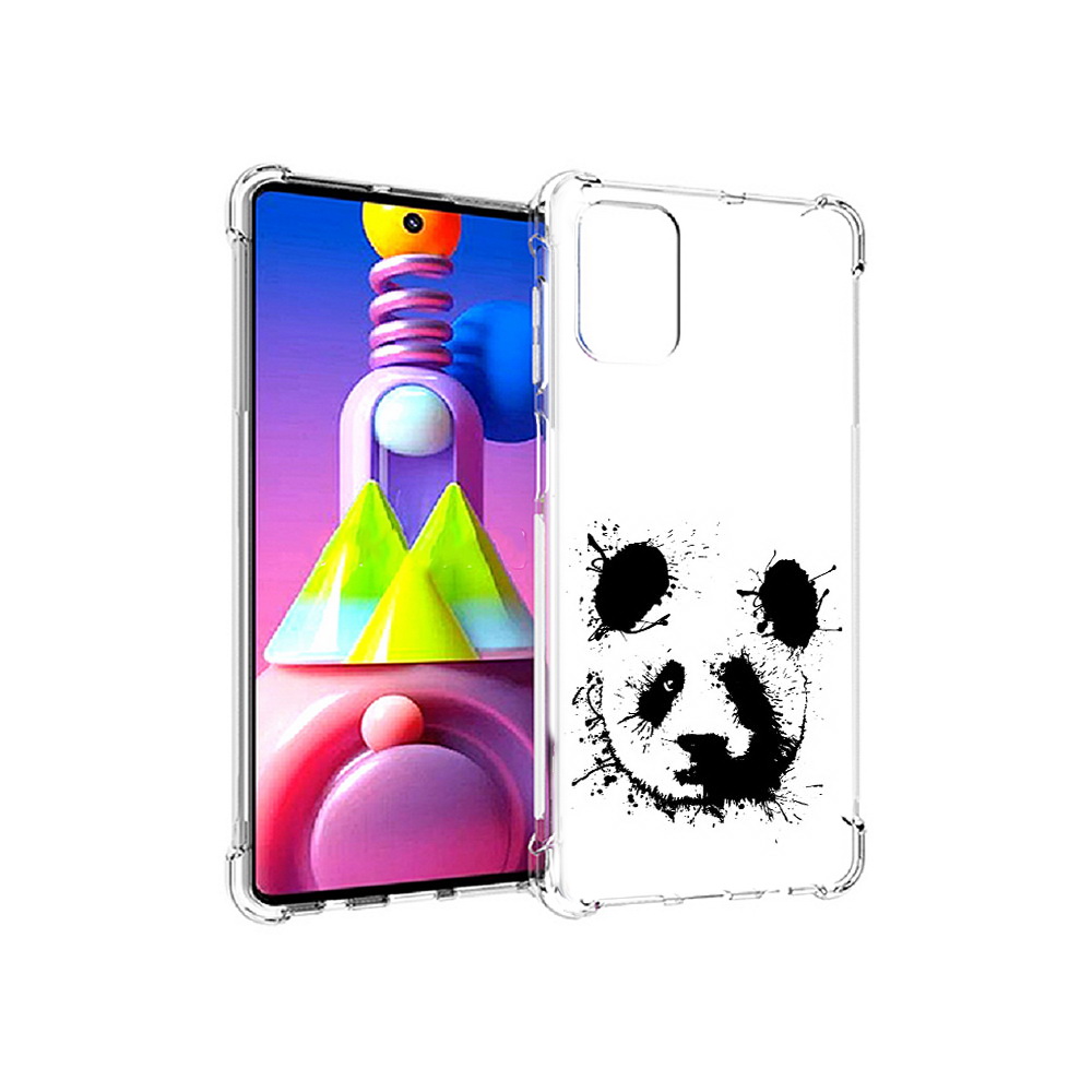 

Чехол MyPads Tocco для Samsung Galaxy M51 клякса-панда (PT156838.490.389), Прозрачный, Tocco