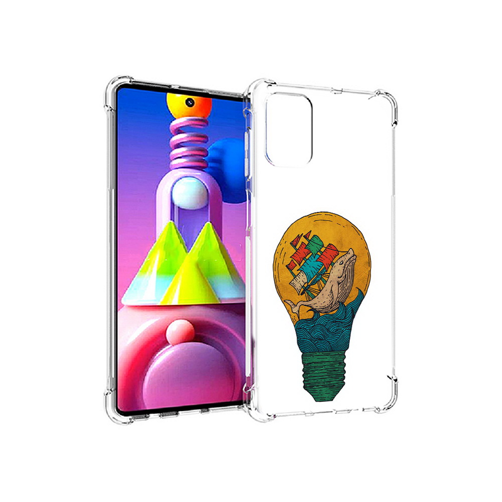 Чехол MyPads Tocco для Samsung Galaxy M51 кит в лампочке с парусами (PT156838.490.387)