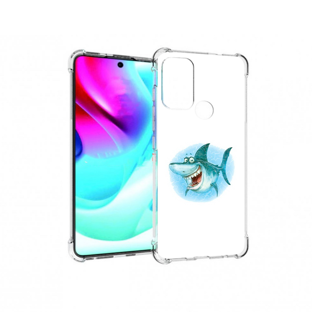 Чехол MyPads Tocco для Motorola Moto G60S веселая акула (PT227079.361.261)