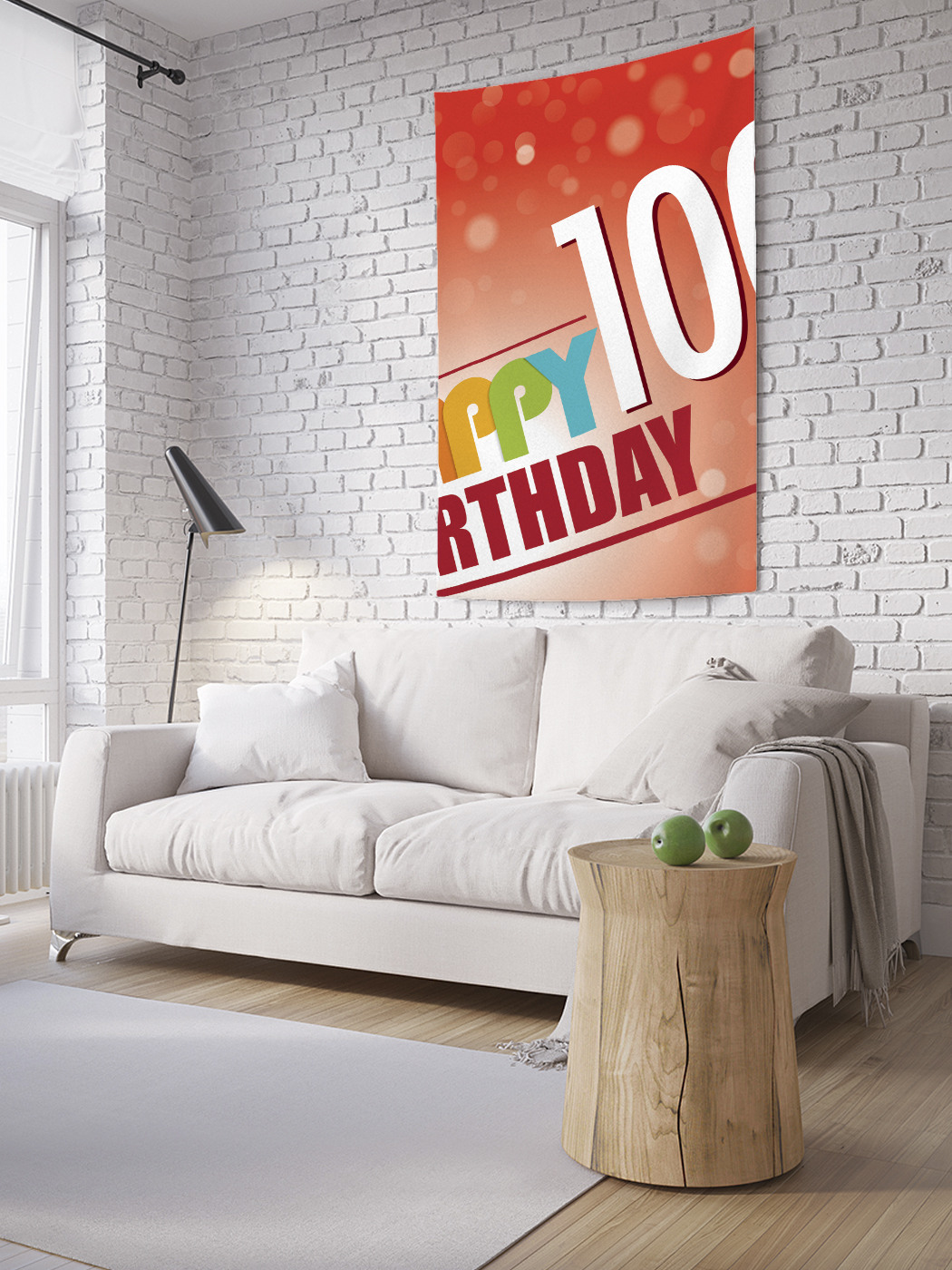 

Вертикальное фотопанно на стену JoyArty Праздичные буквы 150x200 см, Праздичные буквы