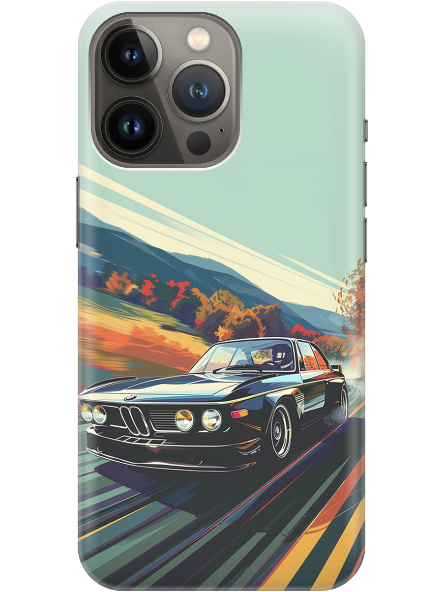 

Силиконовый чехол на Apple iPhone 13 Pro Max с принтом "Гоночный BMW", Прозрачный;оранжевый;черный, 732247385