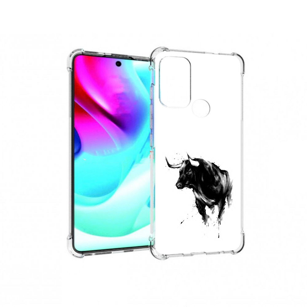 

Чехол MyPads Tocco для Motorola Moto G60S бык (PT227079.361.254), Прозрачный, Tocco