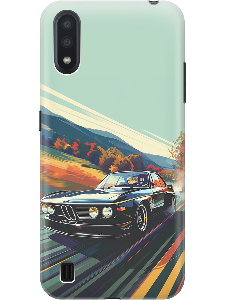 

Силиконовый чехол на Samsung Galaxy A01 с принтом "Гоночный BMW", Прозрачный;оранжевый;черный, 722444485