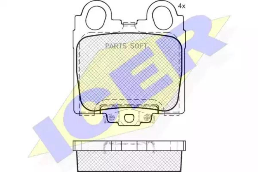 

Колодки Задние Lexus Gs/Is/Sc -05 Icer 182208 Icer арт. 182208
