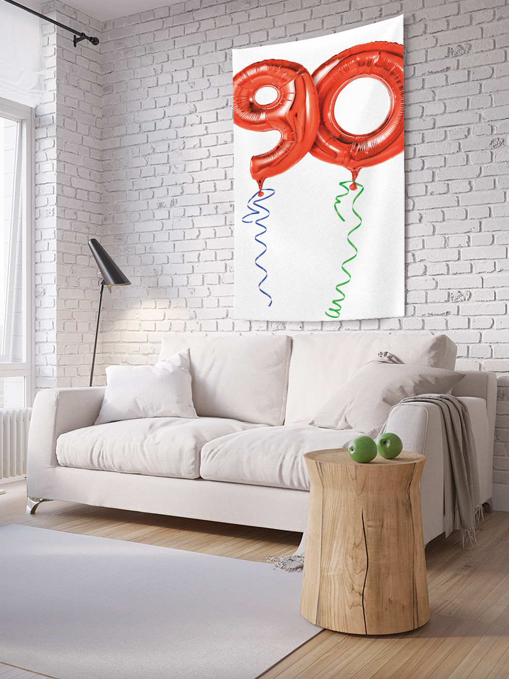 

Вертикальное фотопанно на стену JoyArty Шары на 90-летия 150x200 см, Шары на 90-летия