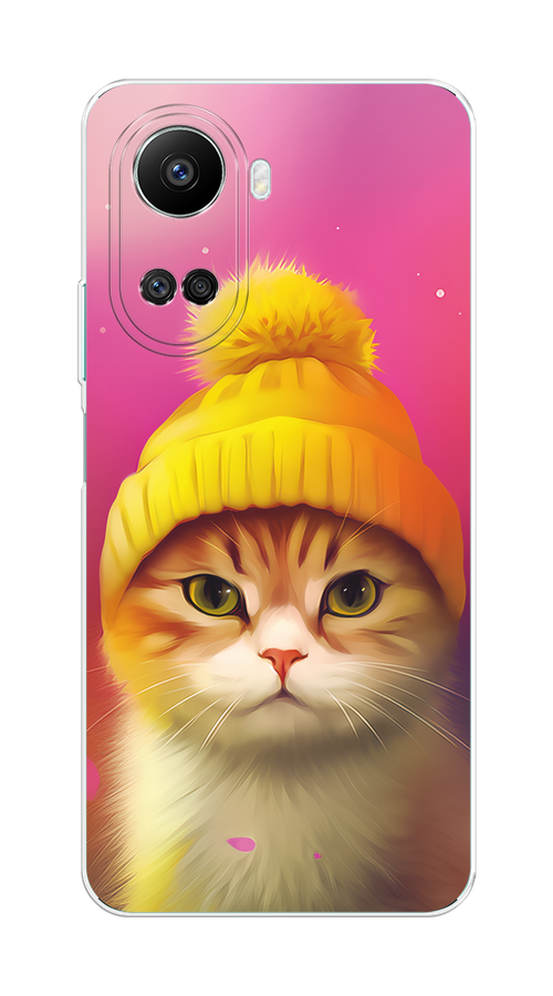 

Чехол на Huawei nova 10 SE "Котик в шапочке", Розовый;желтый;бежевый, 6109650-1