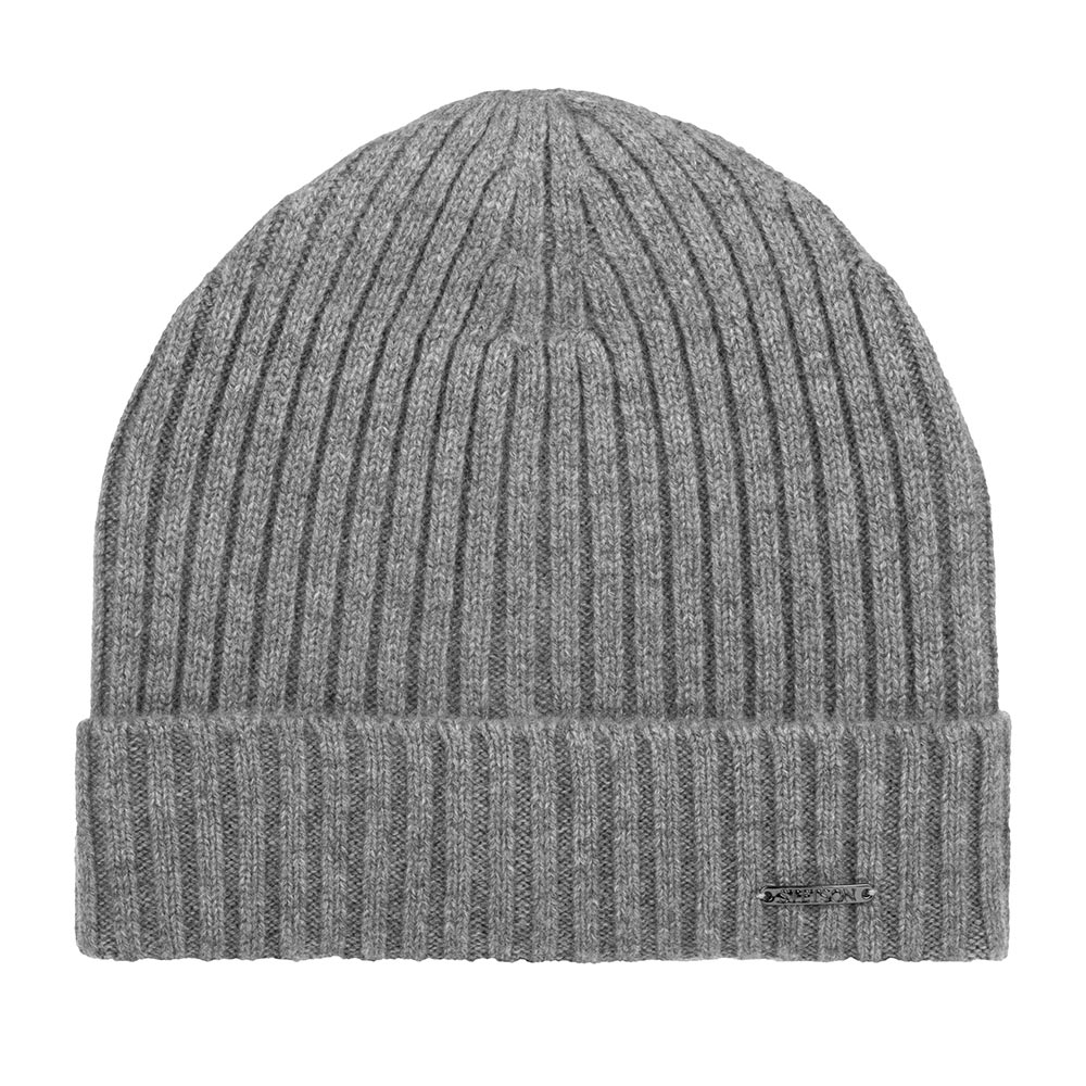 Шапка бини унисекс Stetson 8599211 BEANIE CASHMERE серая, one size