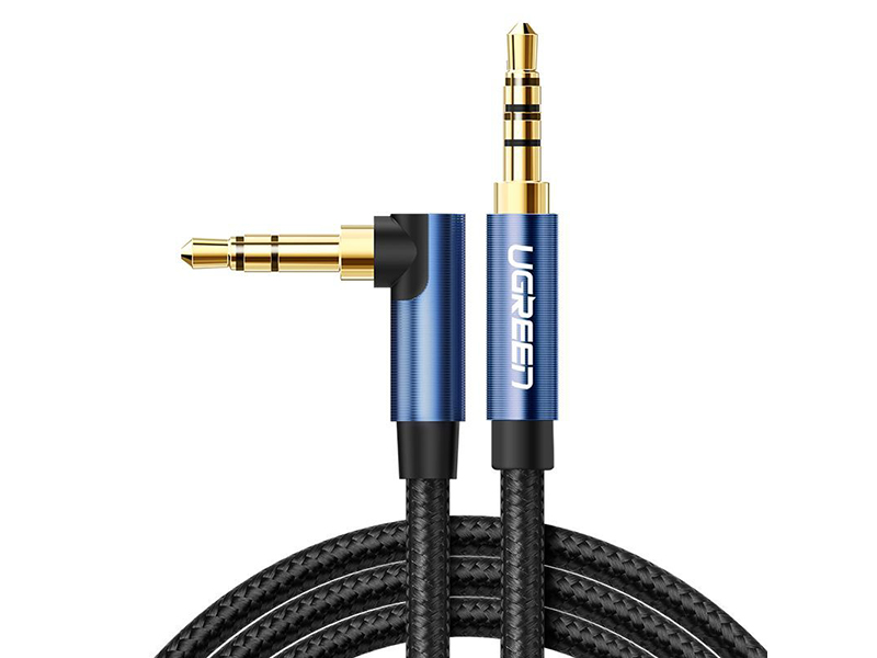 фото Аксессуар ugreen av112 jack 3.5mm - jack 3.5mm 1m blue-black 60179