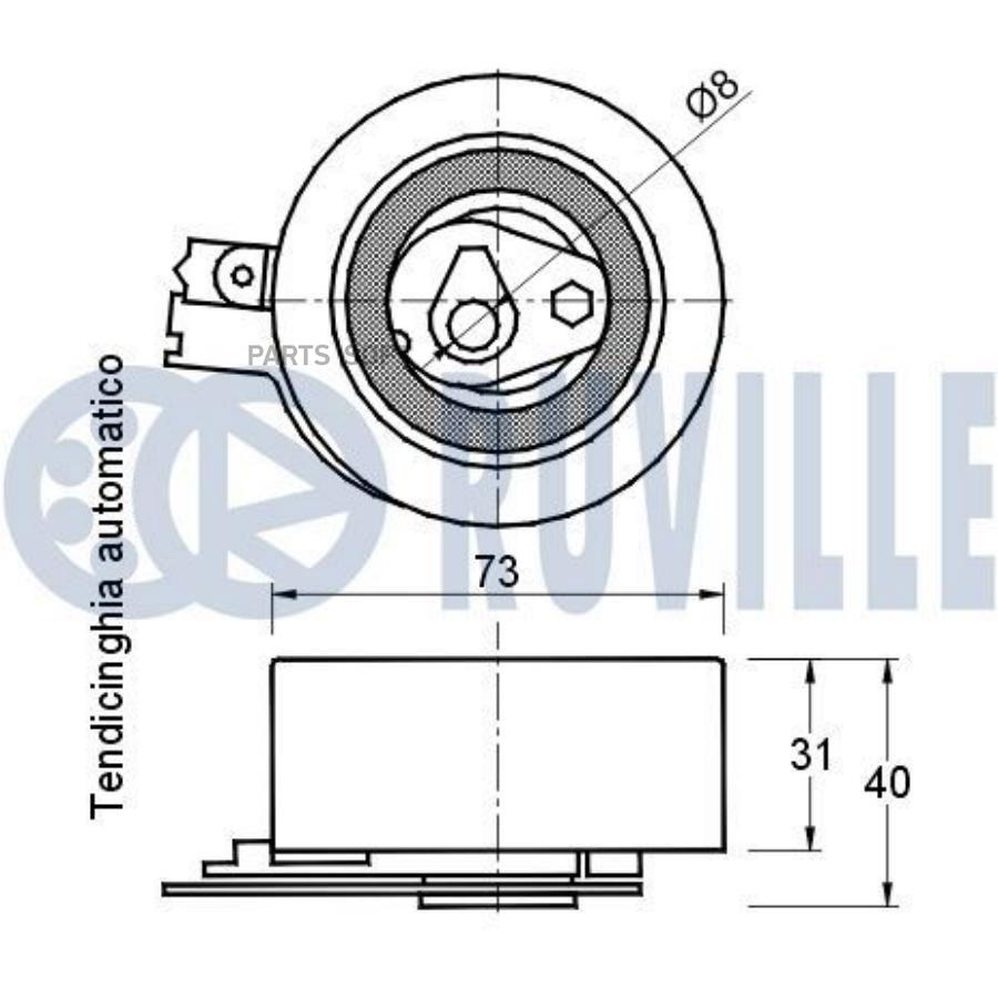 Ролик Ремня Грм Citroen Berlingo 2000-2008 Ruville арт. 541185