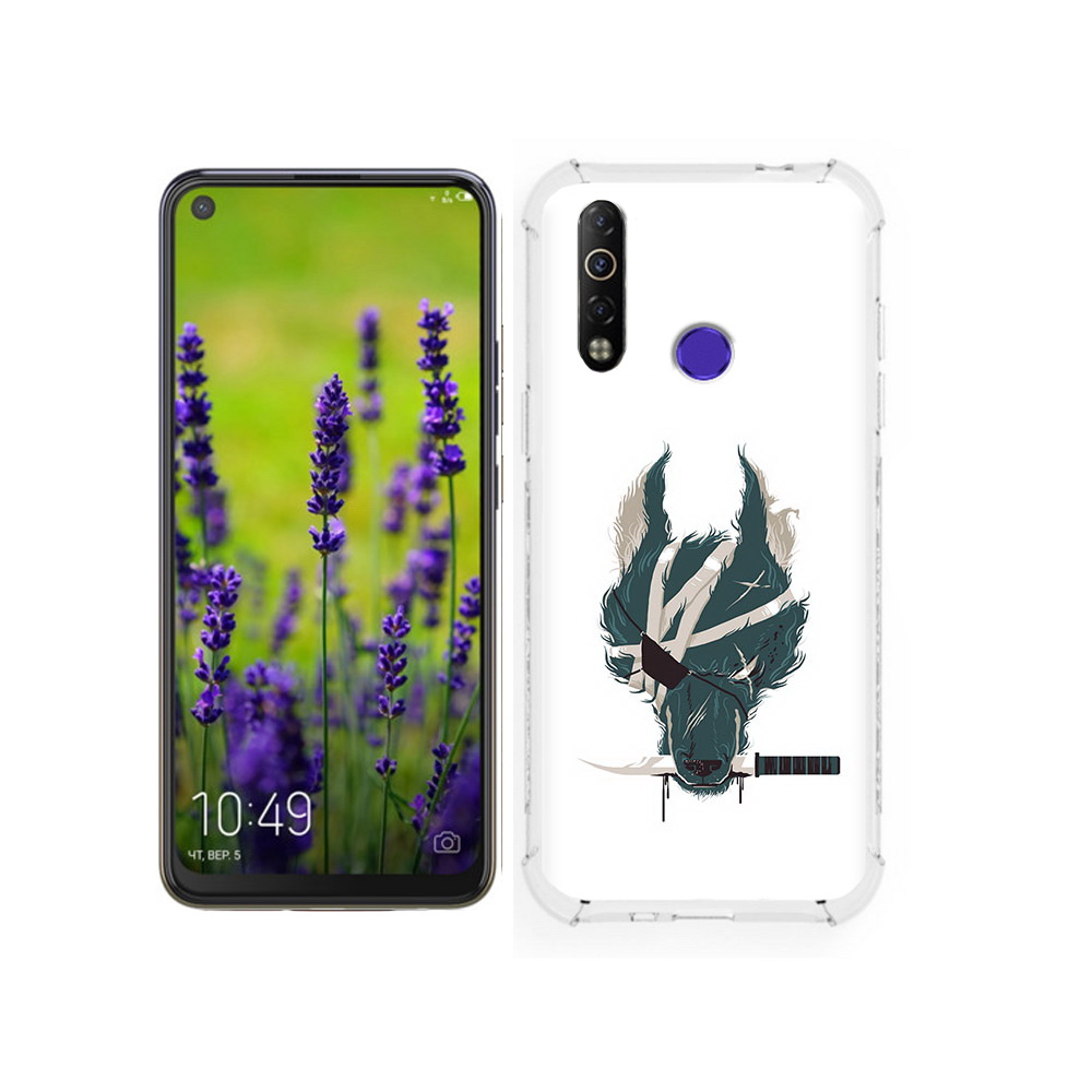

Чехол MyPads Tocco для Tecno Camon 12 волк-разбойник, Tocco