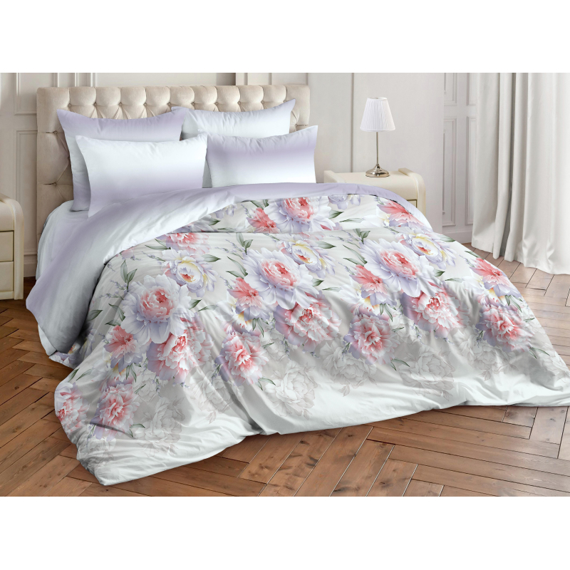 

Постельное белье 2 сп поплин 110г/м2, (нав.70x70-2шт) Пломбир