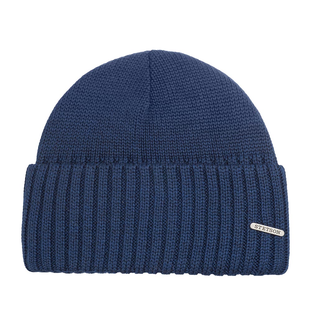 

Шапка бини унисекс Stetson 8519301 NORTHPORT синяя, Синий, 8519301 NORTHPORT