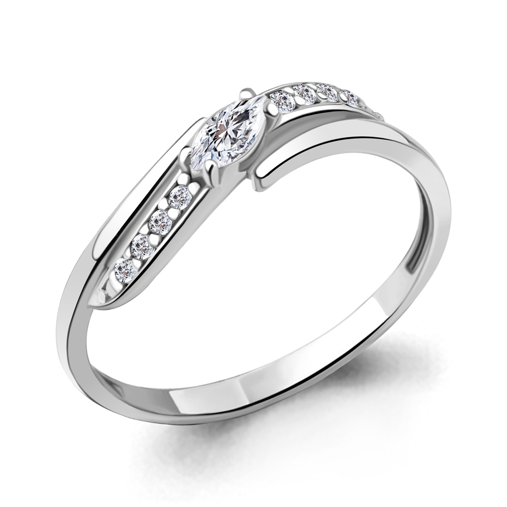 

Кольцо из серебра с фианитом Aquamarine Aquamarine 67146А_925_р р. 15,5, 67146А_925_р