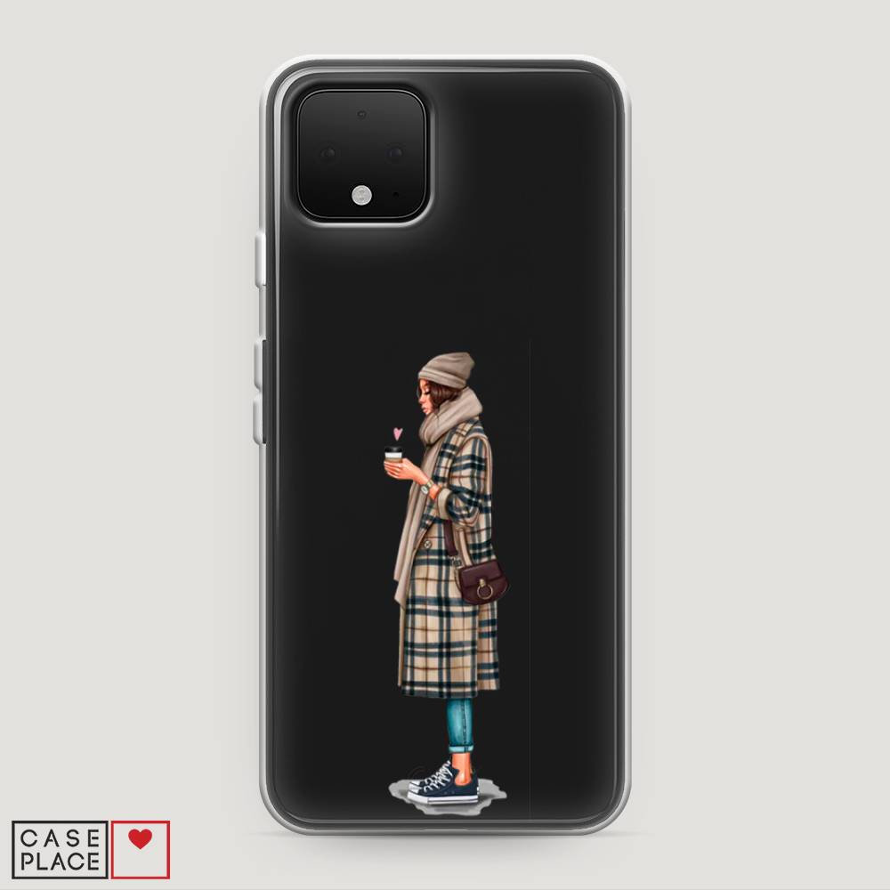

Чехол на Google Pixel 4 "Утренний кофе", Коричневый;бежевый, 270250-6