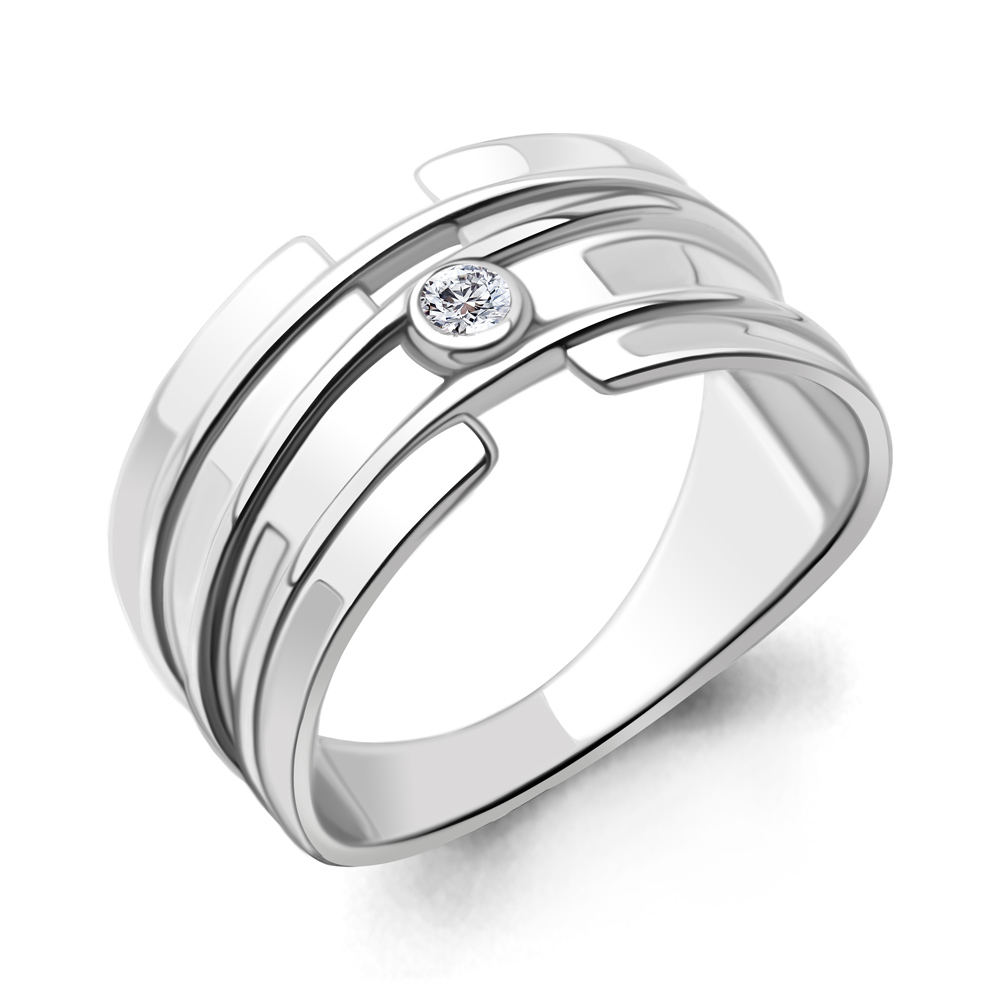 

Кольцо из серебра с фианитом Aquamarine Aquamarine 67138А_925_р р. 18,5, 67138А_925_р