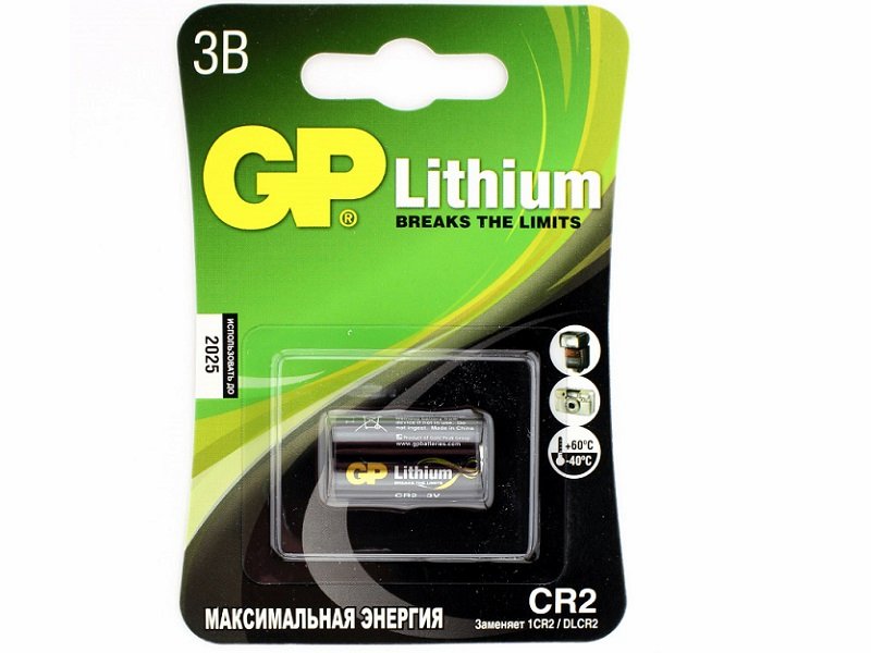Батарейка литиевая GP Lithium, 3V (CR123A, CR123) литиевая батарейка cr123 3в бл 1 panasonic 5410853017097