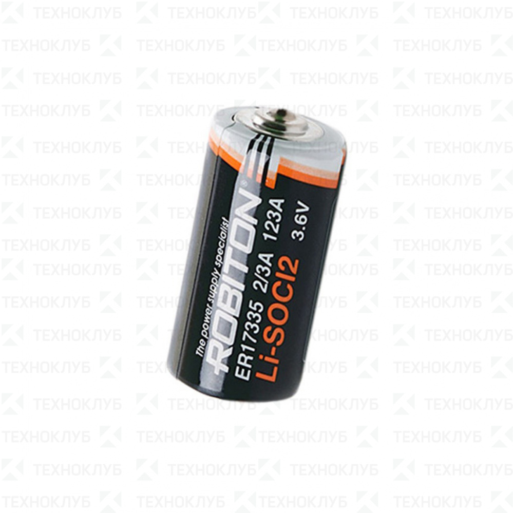 Батарейка Robiton ER17335, 123A (2 штуки) Li-SOCI2, 3.6V