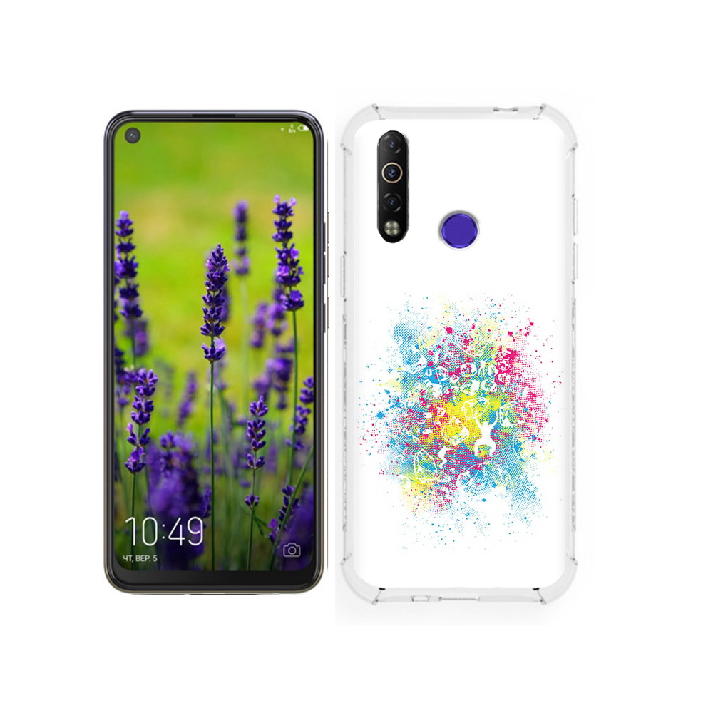 

Чехол MyPads Tocco для Tecno Camon 12 акварель абстракция, Tocco