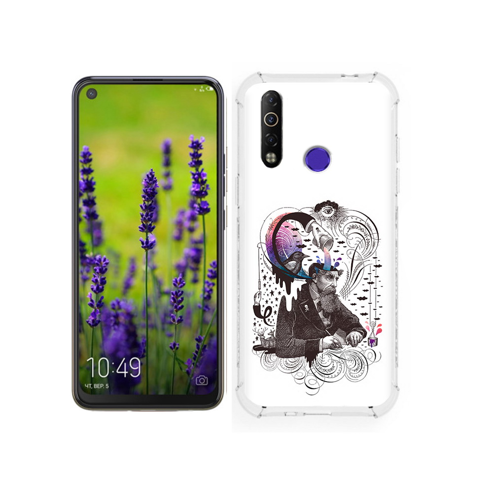 

Чехол MyPads Tocco для Tecno Camon 12 абстракция думающий мужчина, Tocco