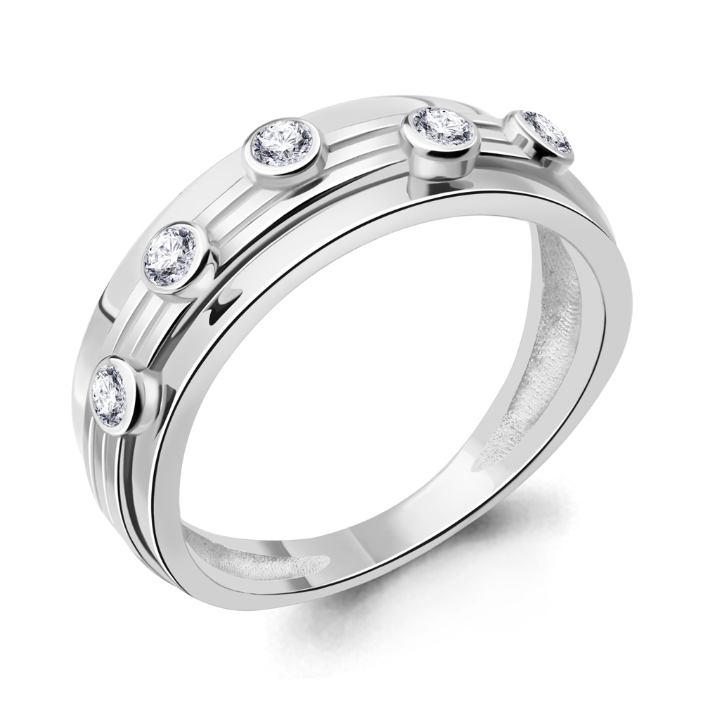 

Кольцо из серебра с фианитом Aquamarine Aquamarine 67136А_925_р р, 67136А_925_р