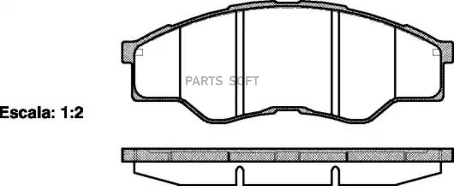 

колодки дисковые п. Toyota Hilux Pick-up 2.5D 06> Remsa 126600