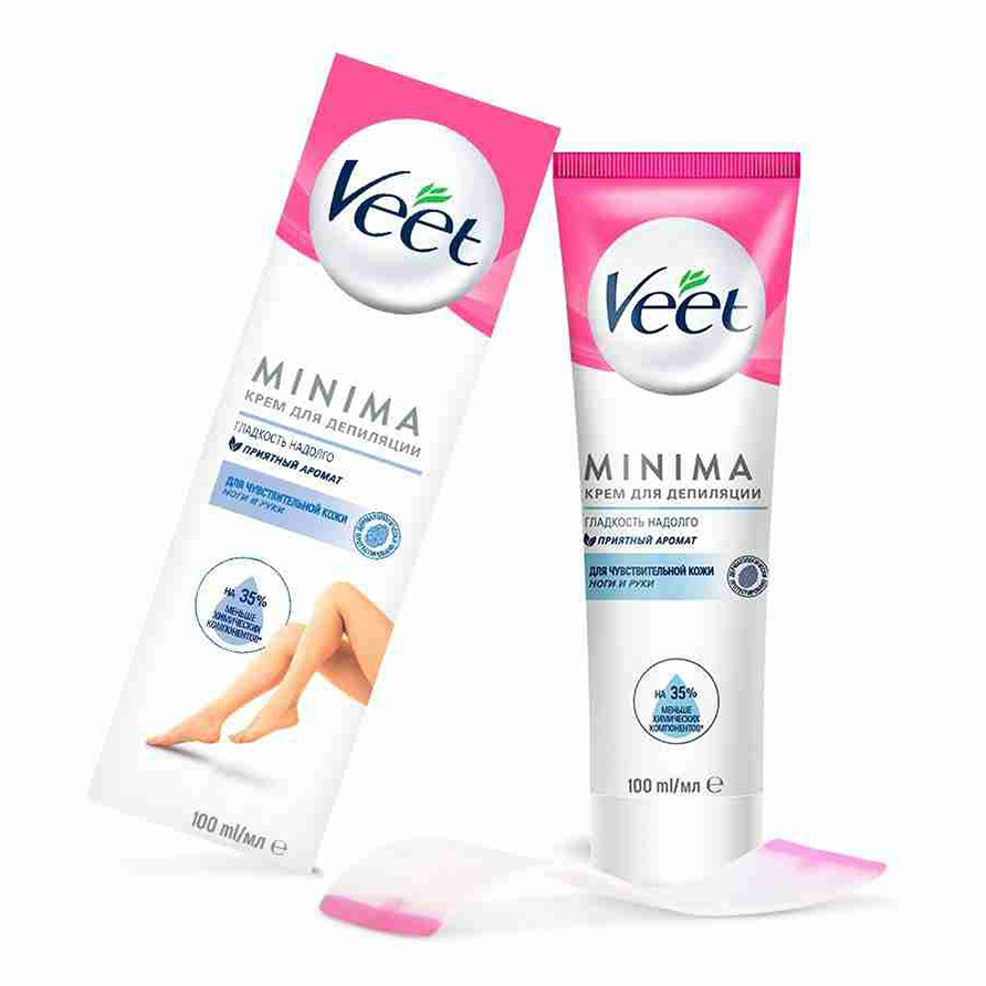 фото Крем для депиляции veet minima для тела, для чувствительной кожи, 100 мл