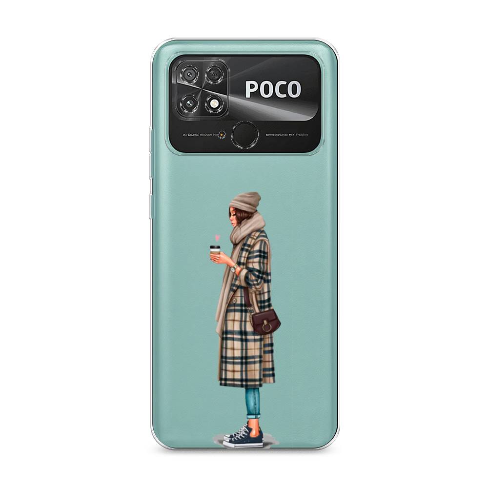 

Чехол для Xiaomi Poco C40 "Утренний кофе", Коричневый;бежевый, 315850-6