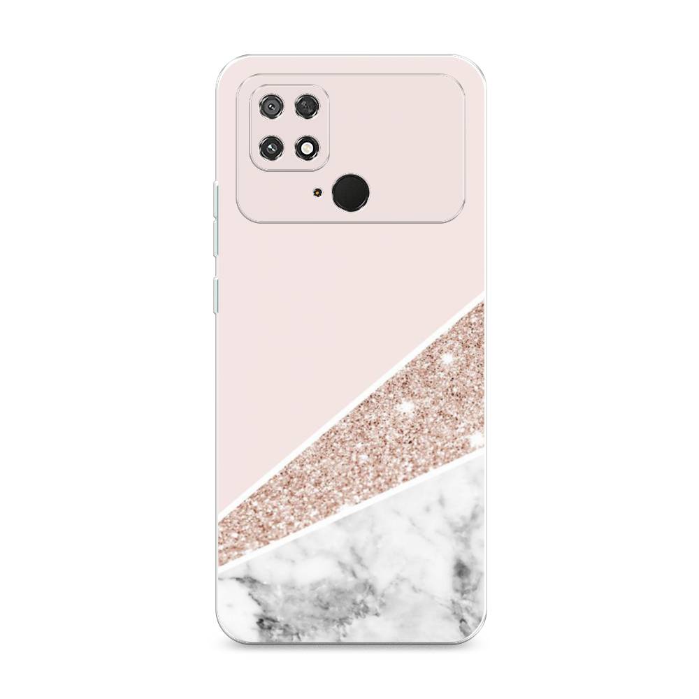 

Чехол для Xiaomi Poco C40 "Блестящий розовый мрамор", 315850-3