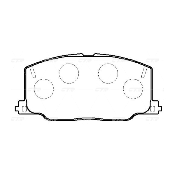 

CKT-21_колодки дисковые !передние Toyota Camry/Carina II/ 1.8-2.0D/Corolla 1.3-1.8D 87-92