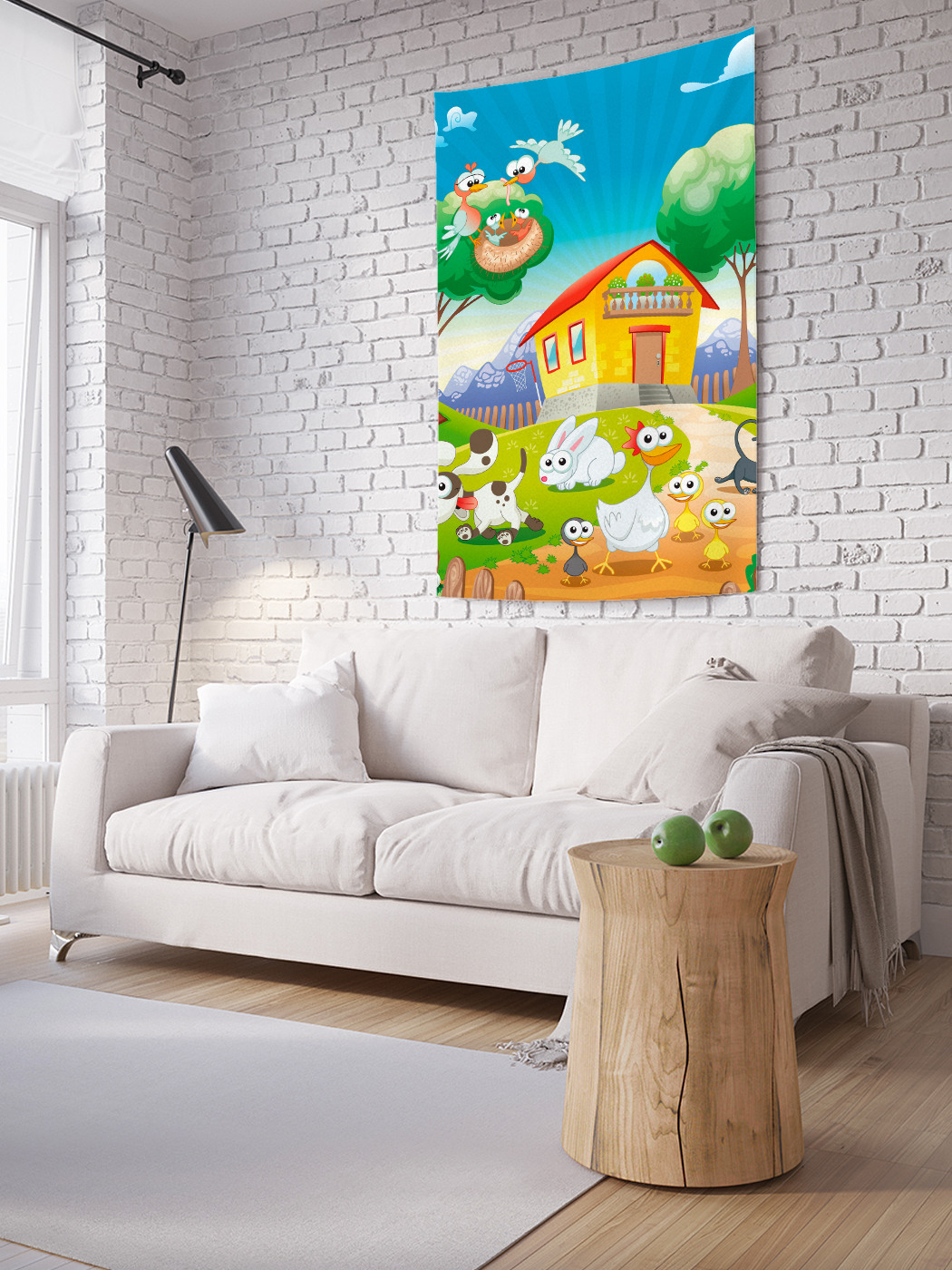 

Вертикальное фотопанно на стену JoyArty Радостная ферма 150x200 см, Радостная ферма