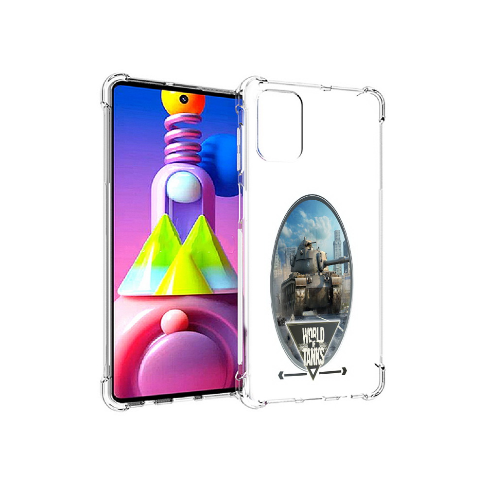 

Чехол MyPads Tocco для Samsung Galaxy M51 игра с танками (PT156838.490.375), Прозрачный, Tocco