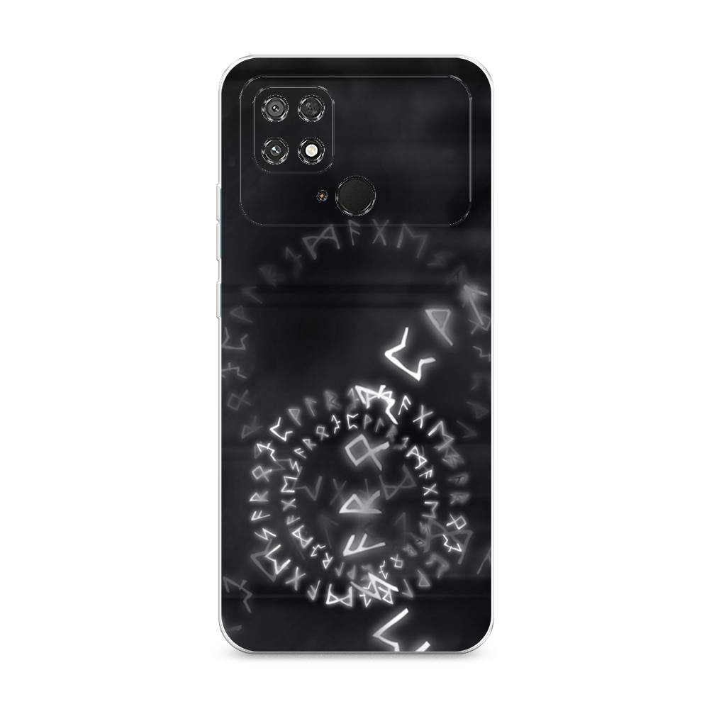 

Чехол на Poco C40 "Руны", Серый;черный, 315850-3