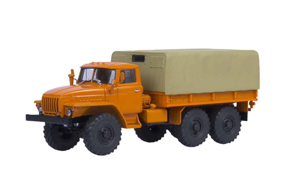 

Uralsky truck 4320 onboard with tent orange (ussr russian) | уральский грузовик 4320 борто, Оранжевый