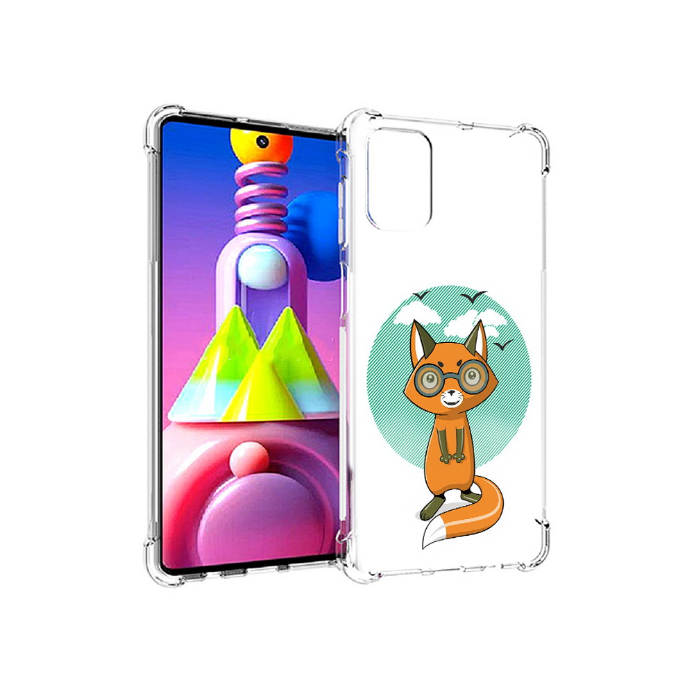 

Чехол MyPads Tocco для Samsung Galaxy M51 задумчивая лиса (PT156838.490.348), Прозрачный, Tocco