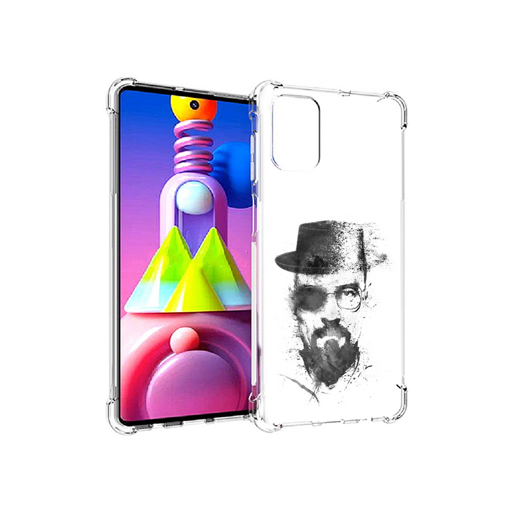 

Чехол MyPads Tocco для Samsung Galaxy M51 загадочный человек (PT156838.490.347), Прозрачный, Tocco