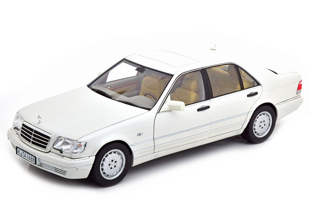 Модель коллекционная NOREV Mercedes W140 S320 V140 1997 white metallic