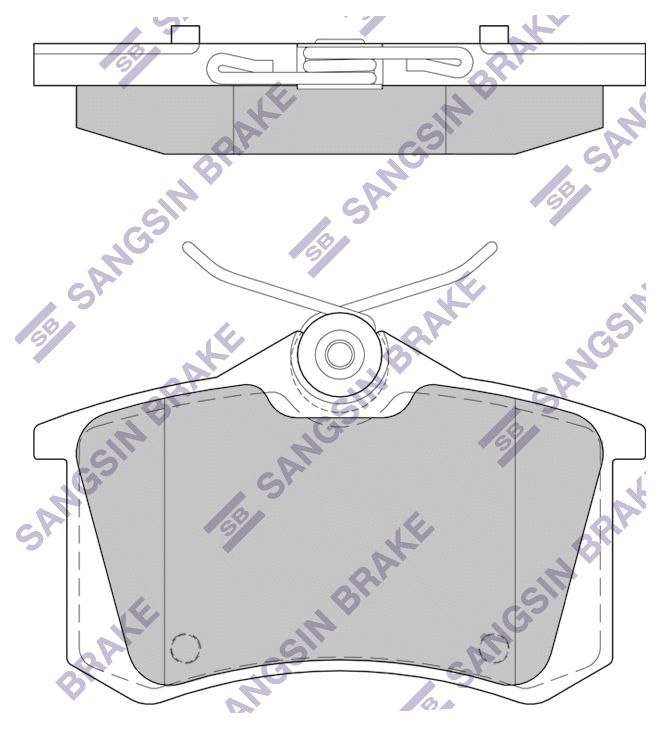 

Тормозные колодки Sangsin brake задние gp1391