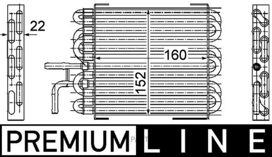 MAHLE CK10000P Радиатор MERCEDES () 1шт