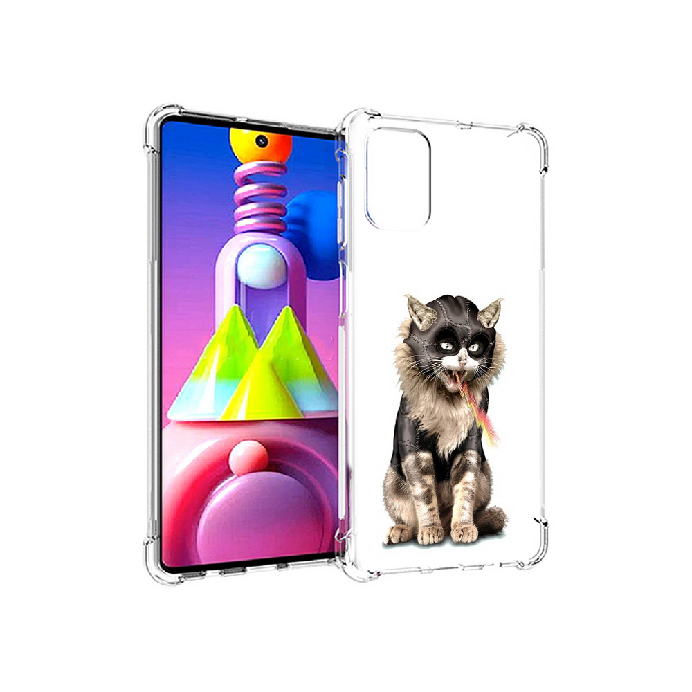 

Чехол MyPads Tocco для Samsung Galaxy M51 дьяволский кот (PT156838.490.341), Прозрачный, Tocco