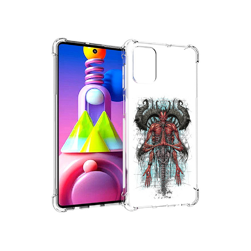 

Чехол MyPads Tocco для Samsung Galaxy M51 дьявол (PT156838.490.340), Прозрачный, Tocco