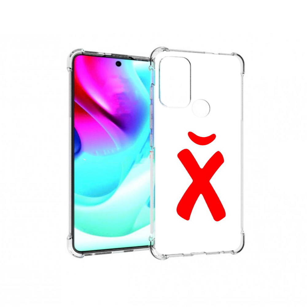 

Чехол MyPads Tocco для Motorola Moto G60S абстракция буква х (PT227079.361.209), Прозрачный, Tocco