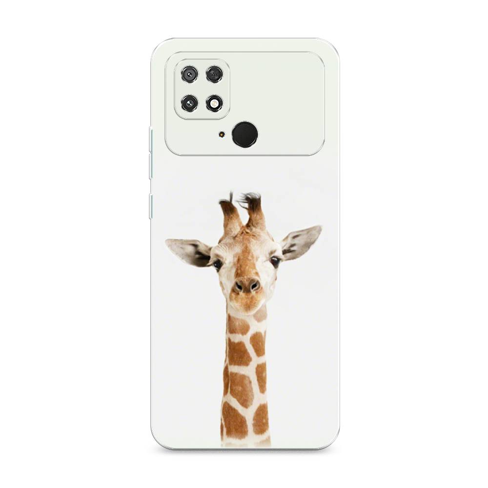 

Чехол для Xiaomi Poco C40 "Любопытный жираф", Бежевый;коричневый, 315850-1