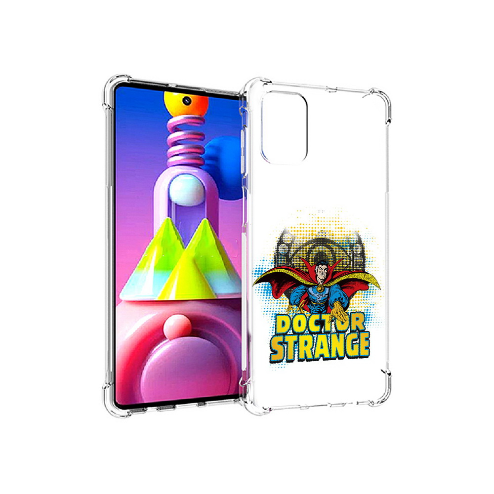 

Чехол MyPads Tocco для Samsung Galaxy M51 доктор стренж рисунок (PT156838.490.335), Прозрачный, Tocco