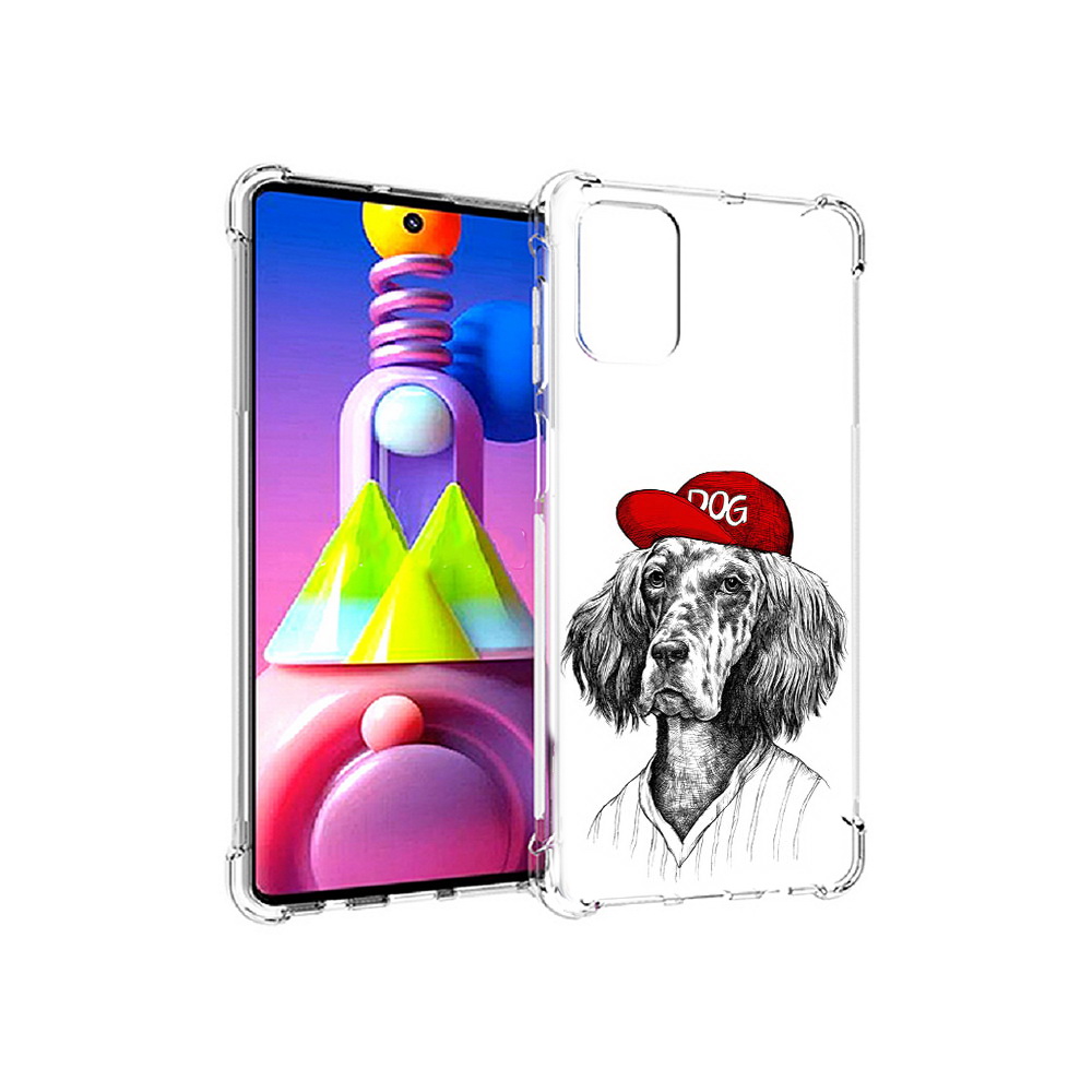

Чехол MyPads Tocco для Samsung Galaxy M51 дог (PT156838.490.333), Прозрачный, Tocco