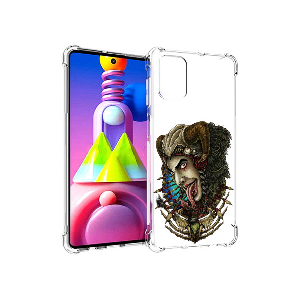 

Чехол MyPads Tocco для Samsung Galaxy M51 длинный язык (PT156838.490.330), Прозрачный, Tocco